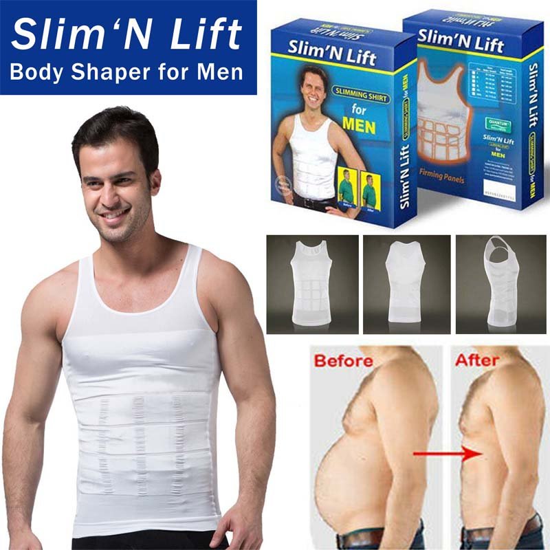 New Slim N Lift Slimming Shirt For Men Whit39526